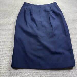 Navy Blue Unbranded Size‎ 8P Skirt Knee Length A-Line